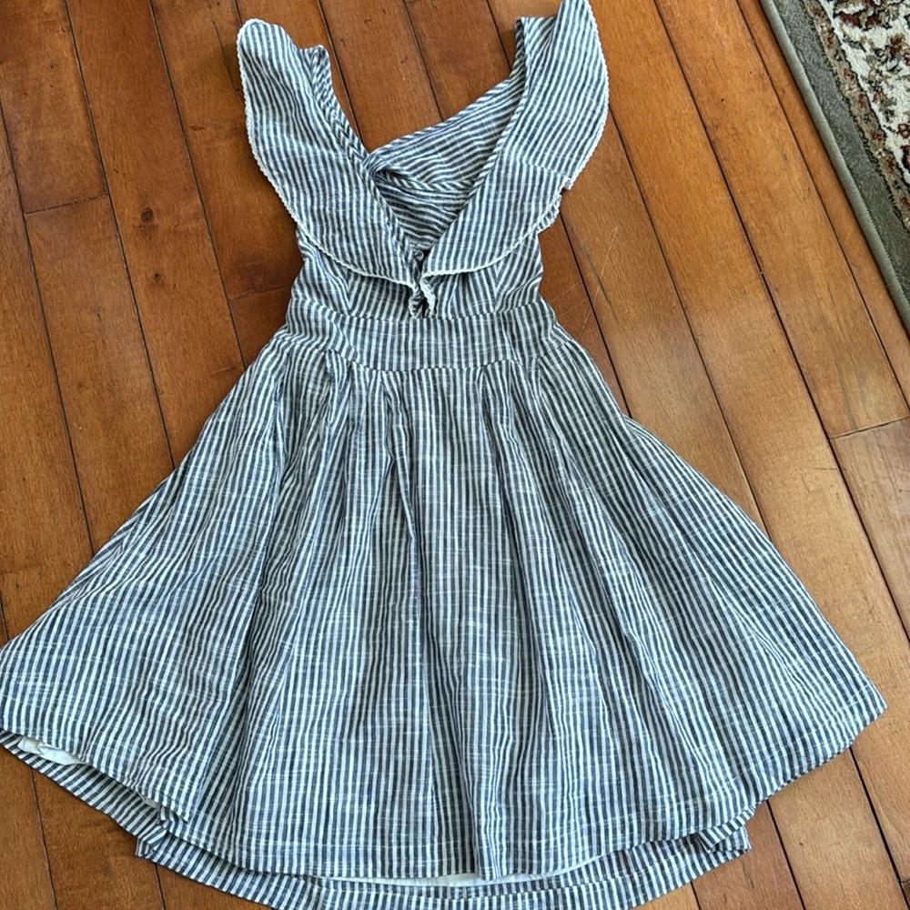 Free people dress sleeveless grey/white sizeXS women’s